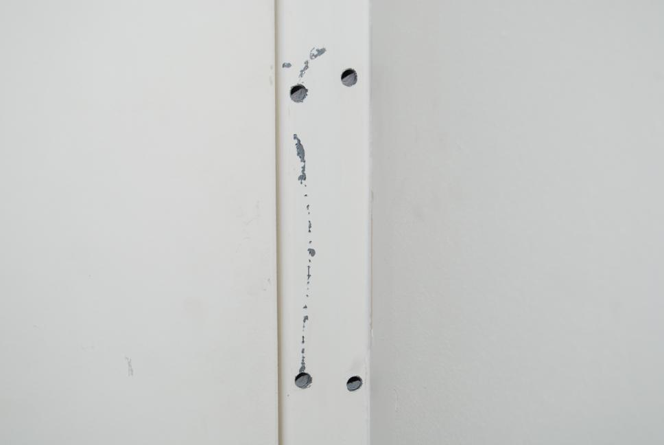 Drilling the strike mounting holes